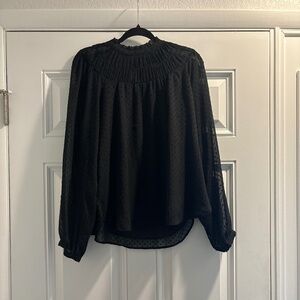 Black Long Sleeve Loft Top